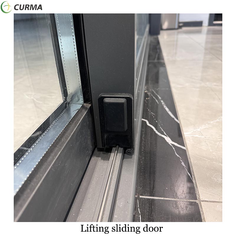 Aluminium custom made double glass external heavy duty lifting and sliding door for balcony