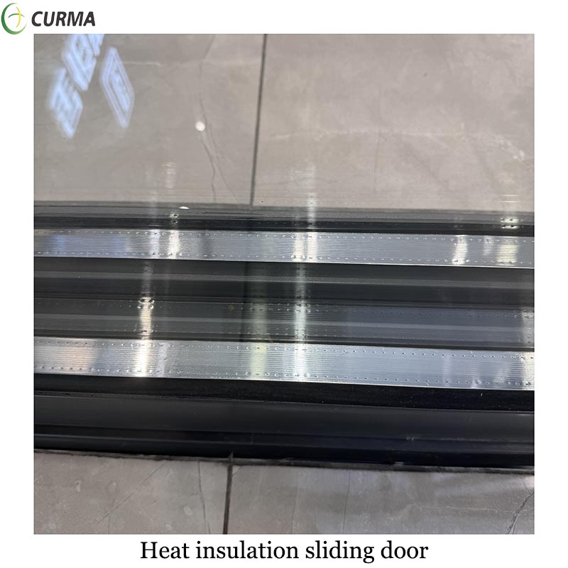 Heat insulation aluminium custom made big large patio sliding glass door