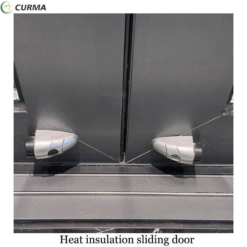Heat insulation aluminium custom made big large patio sliding glass door