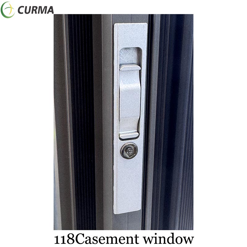 118 Aluminium best double triple glazing fixed glass casement window