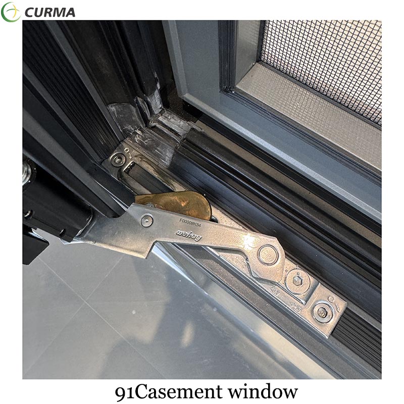 91 Aluminium casement swing tilt and turn open thermal break system alumital window