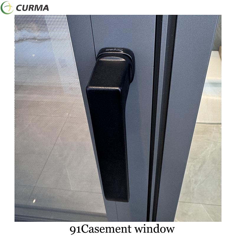 91 Aluminium casement swing tilt and turn open thermal break system alumital window