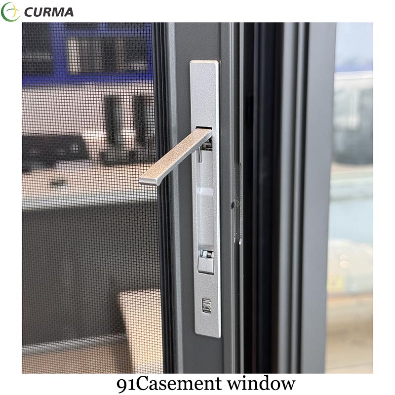 91 Aluminium casement swing tilt and turn open thermal break system alumital window