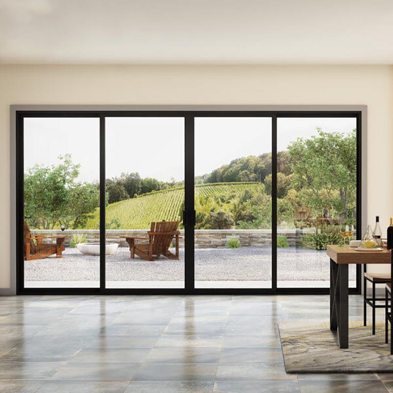 What is a stacking glass door?