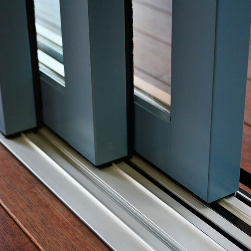 How do you lubricate aluminium sliding doors?
