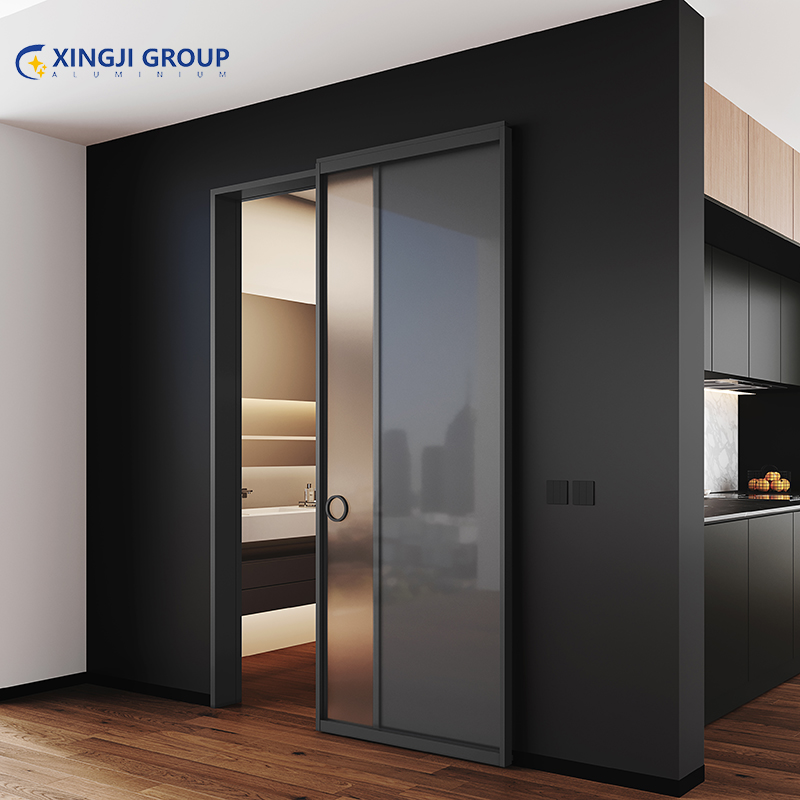 Aluminum Alloy Modern Customized China Interior Sliding Ghost Door Manufacturers, Aluminum Alloy Modern Customized China Interior Sliding Ghost Door Factory