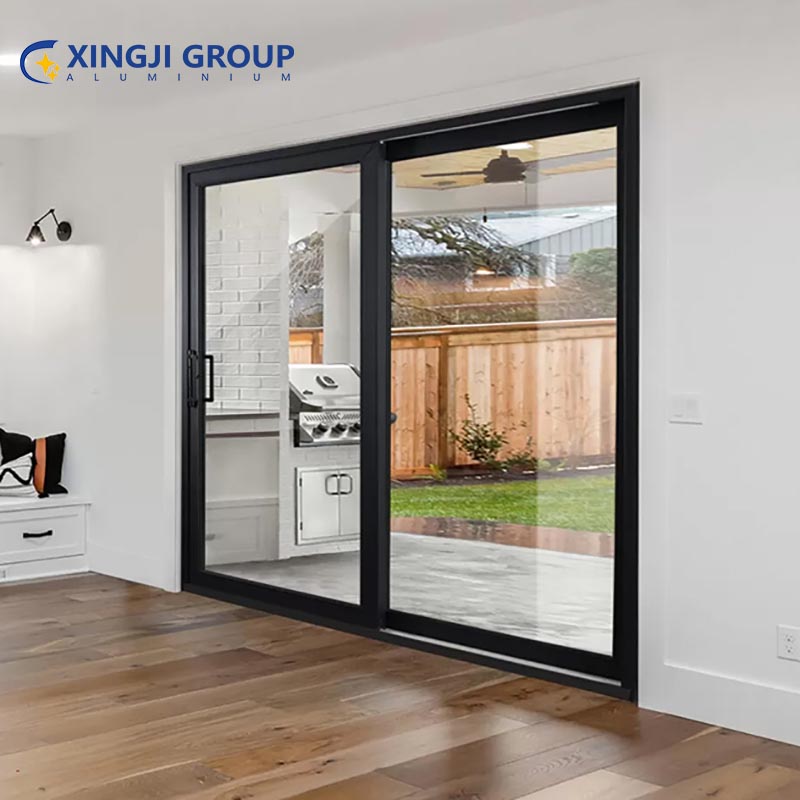 white aluminium doors