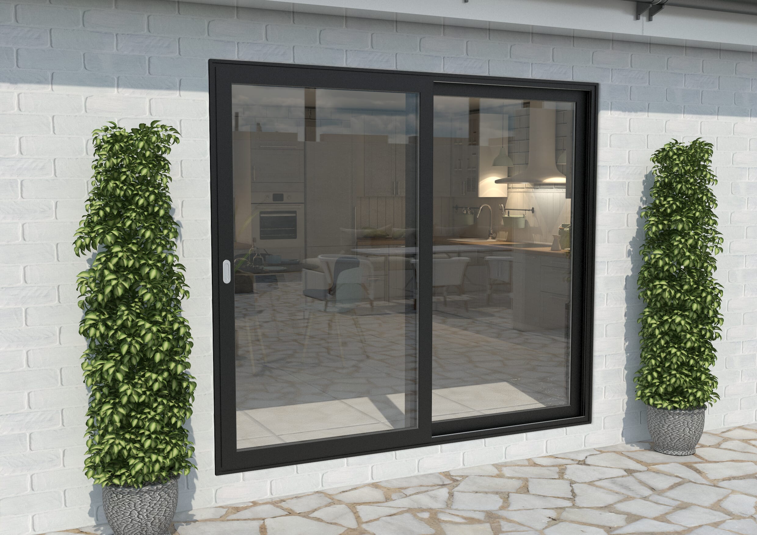 powder coated aluminium doors