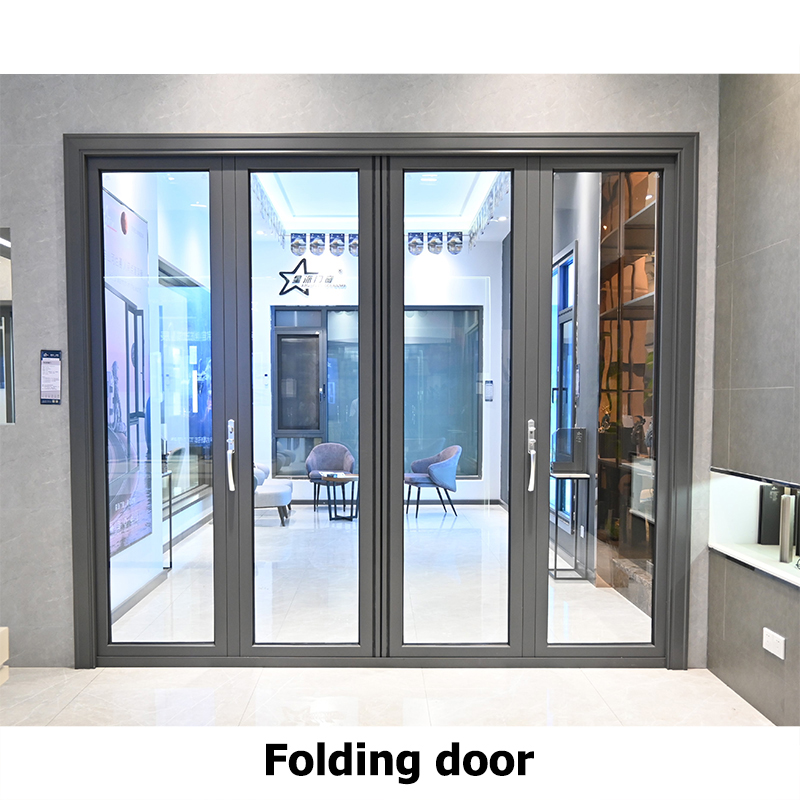 Curma aluminum insulated large multifold slide bifold folding doors