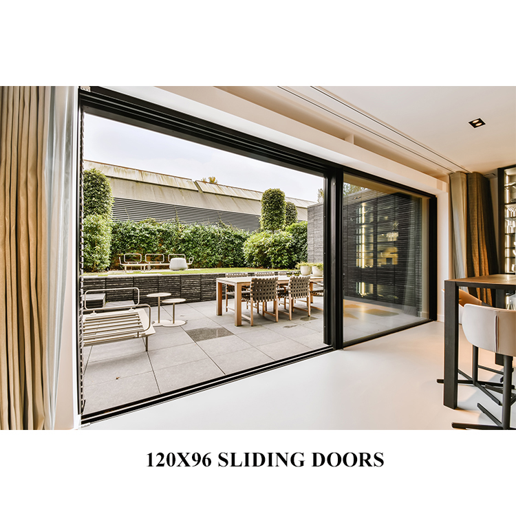 120x96 sliding doors public buildings wind resistant energy efficient double glazing sliding door