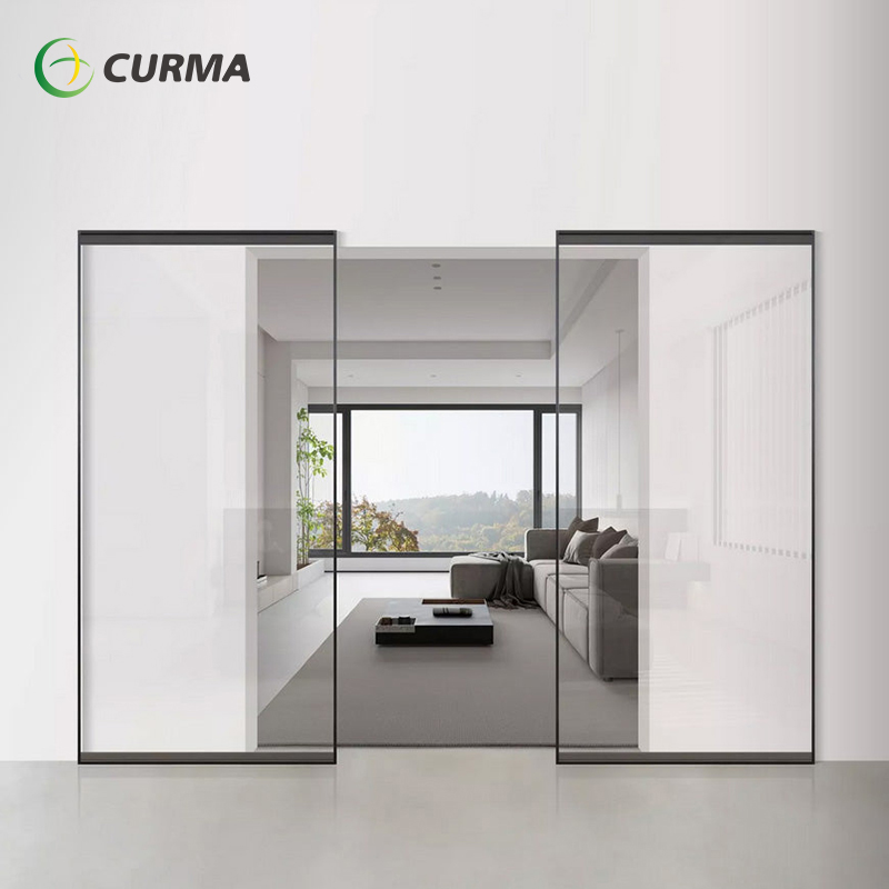 Aluminum Alloy Modern Customized China Interior Sliding Ghost Door