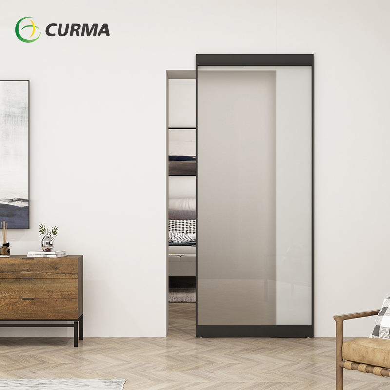 Aluminum Alloy Modern Customized China Interior Sliding Ghost Door
