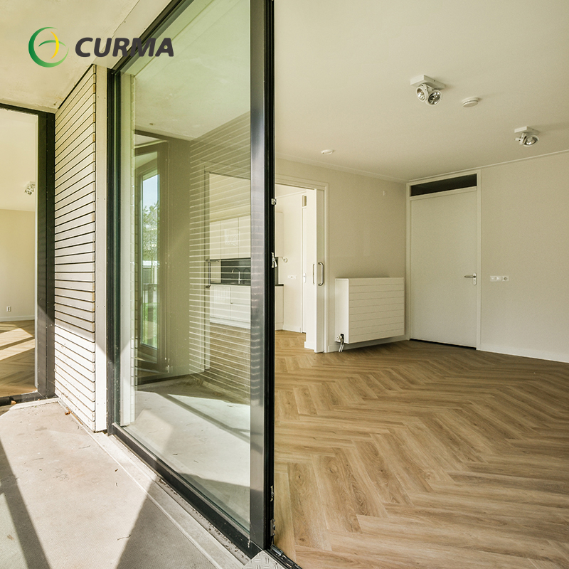 Custom Made Double Glazed Commercial Large Panoramic Sliding Door
