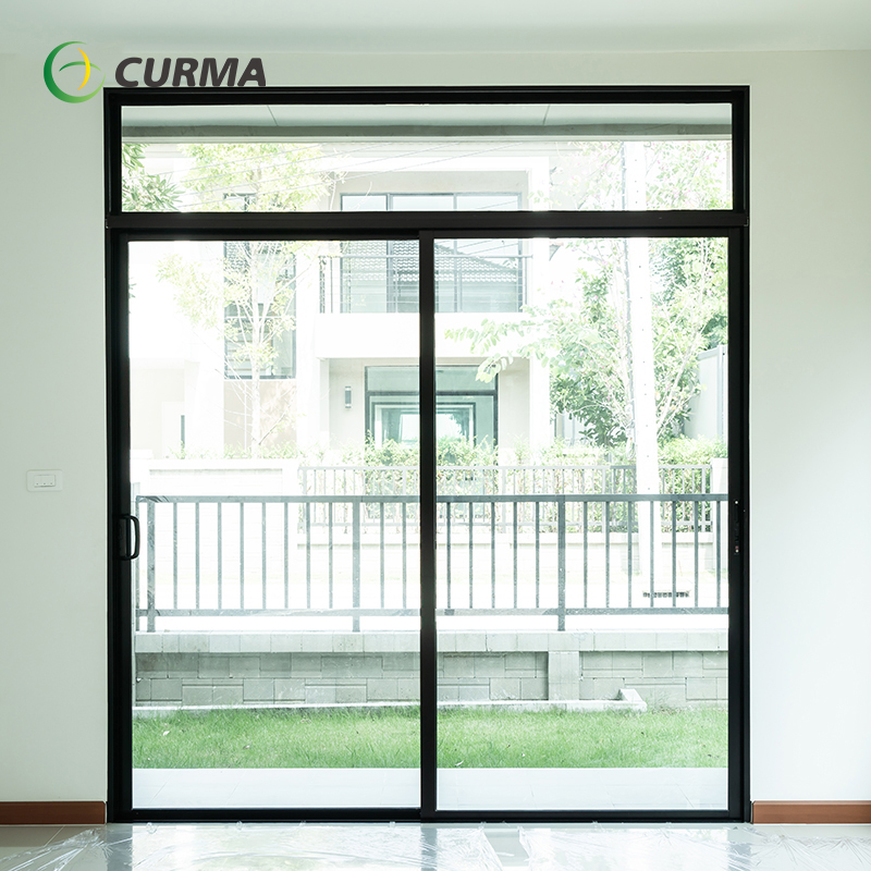 Custom Made Double Glazed Commercial Large Panoramic Sliding Door