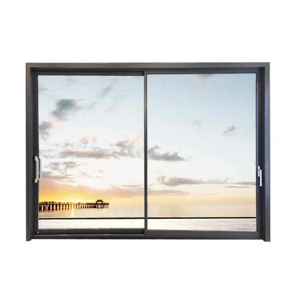 Puerta corredera elevadora comercial de aleación de aluminio de color madera