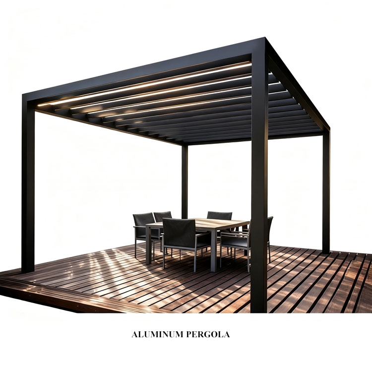 Curma garden louvered pergola with roof aluminium pergola