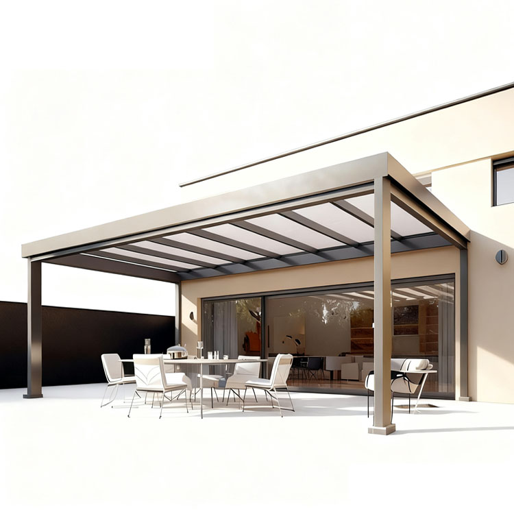 Curma Outdoor Gazebo Aluminum Folding Consevatory Awning Roof Pergola For Sale