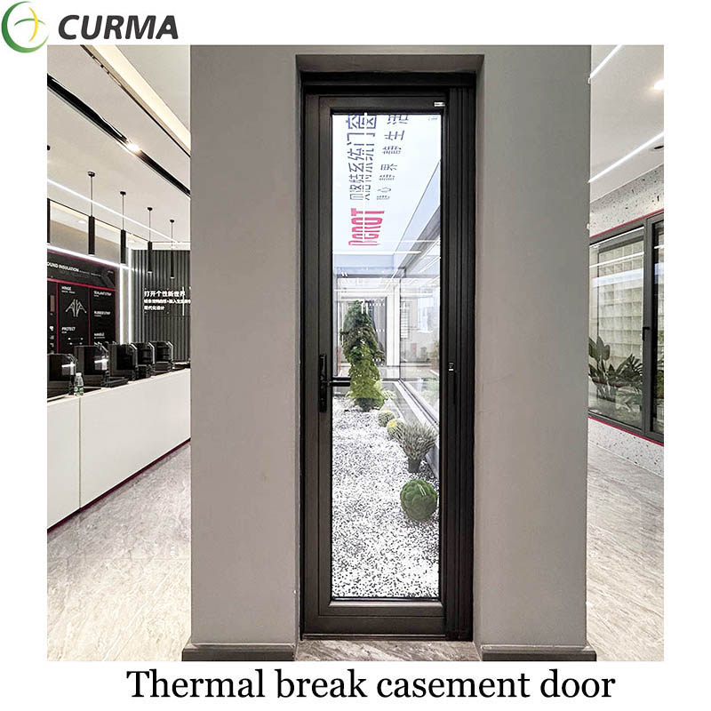 Curma waterproof aluminum glass casement door