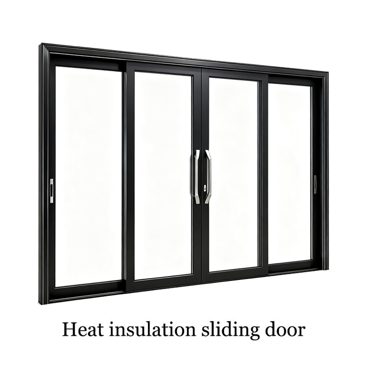 Heat insulation aluminium custom made big large patio sliding glass door