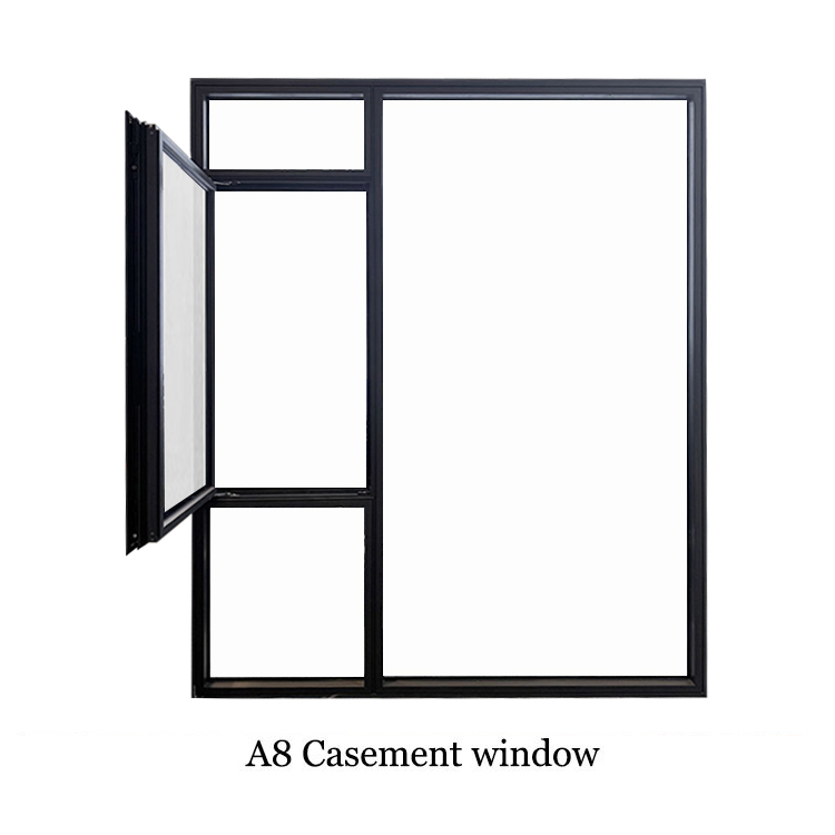 A8 Aluminum high quality casement sash windows prices