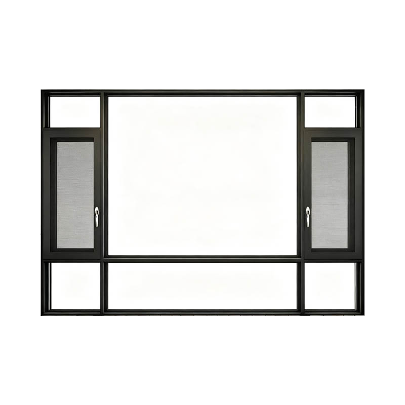 Aluminum Frame 6 Tracks Sliding Sash Window With SS304 Mosquito Net