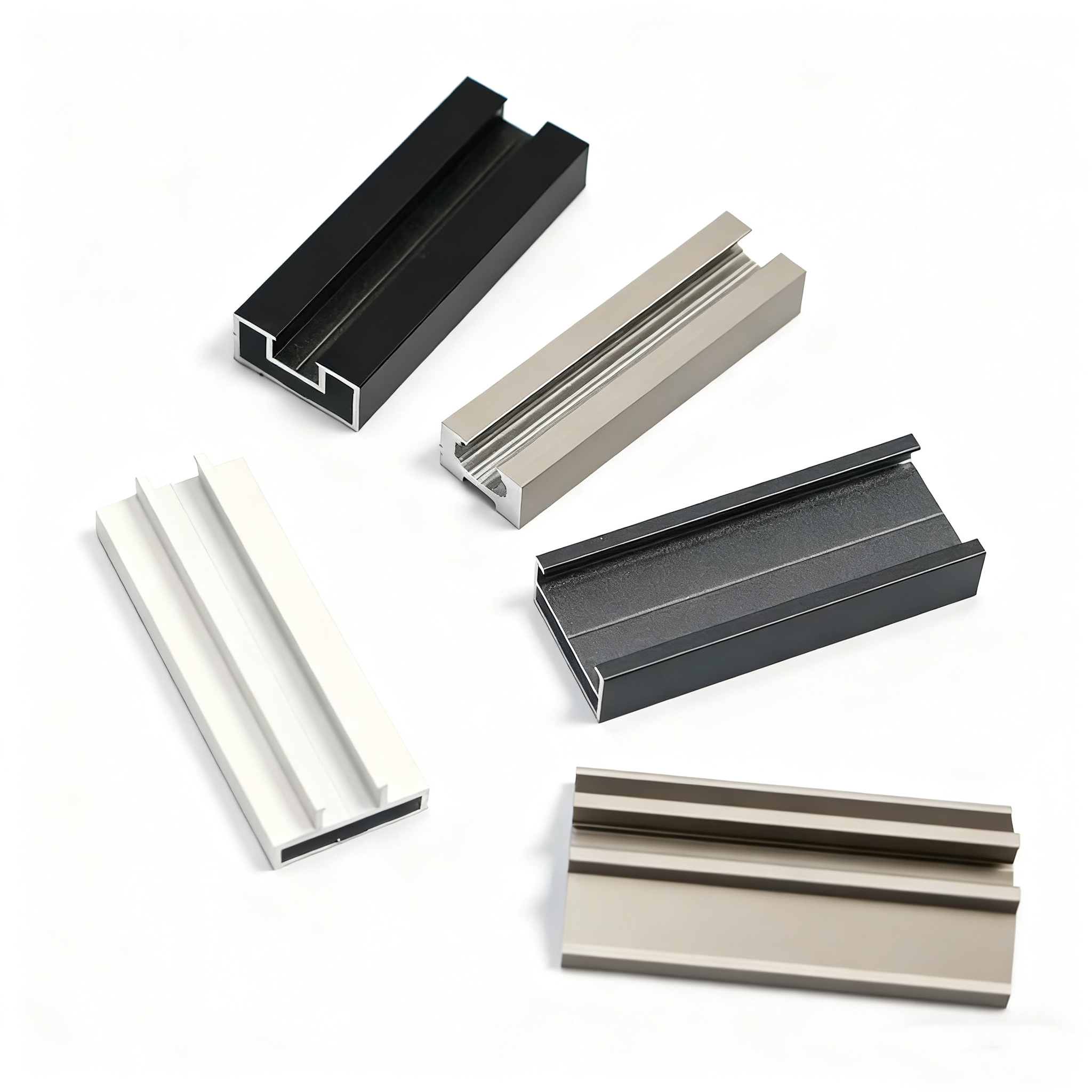 Powder Coating Aluminum Sliding Window Profile Have 80mm Width