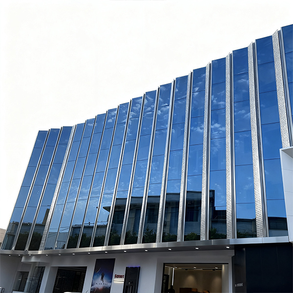 PVDF Coating Surface Customization Triple Glass Point Support And Cable Tension Curtain Wall