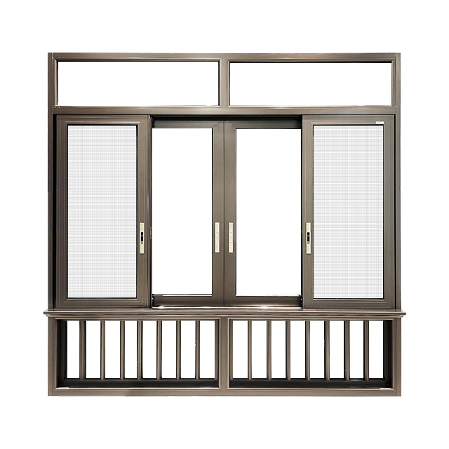 Aluminum Customized Sliding Window With Mesh Screen