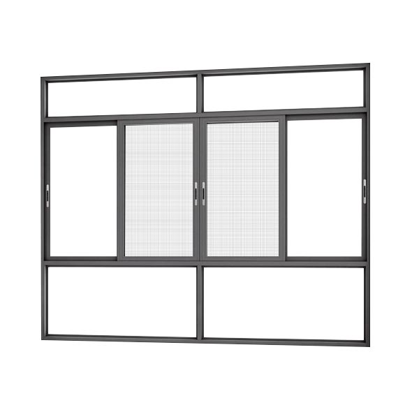 Aluminum Slider Double Glass Window