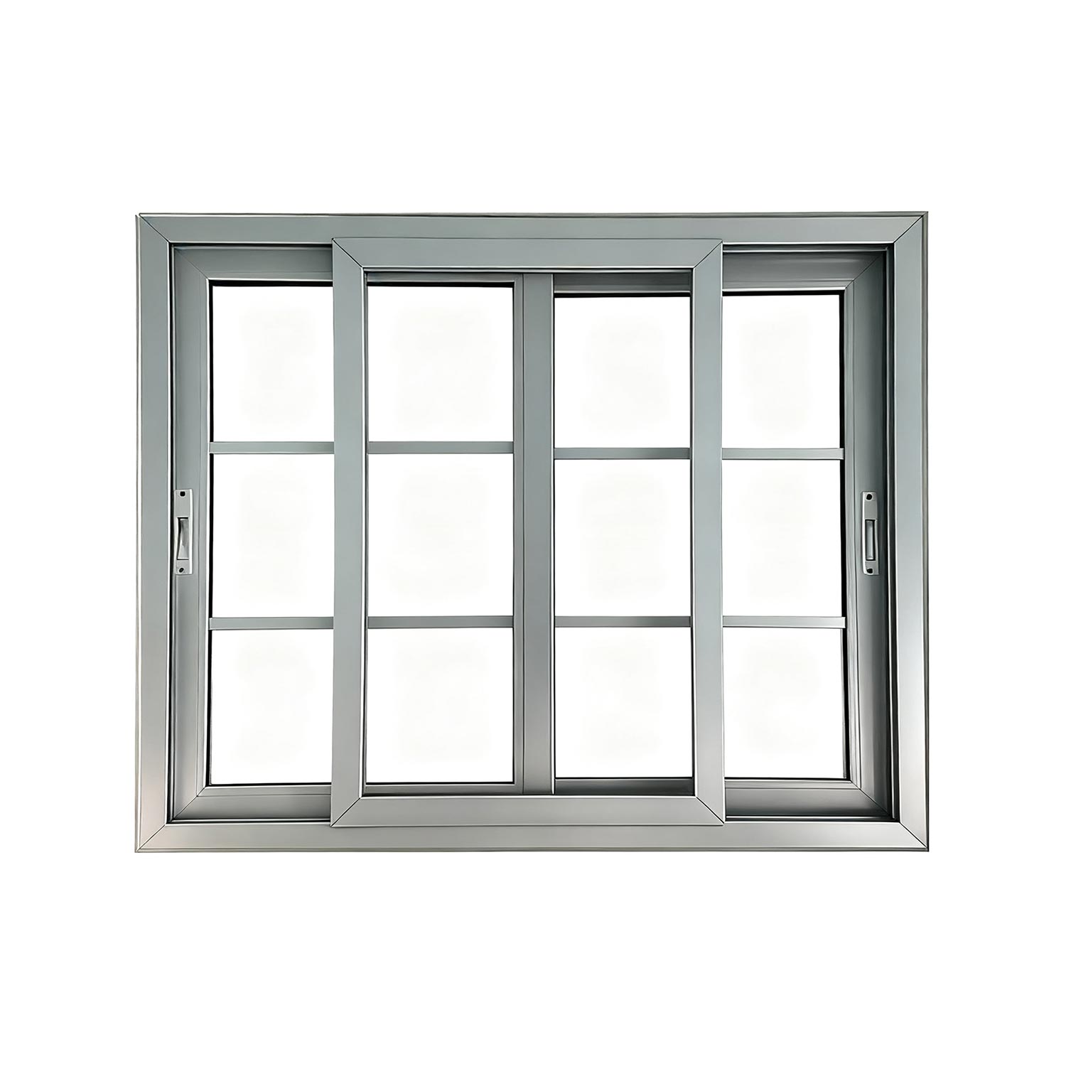 CE Solid Glass Sound Proof Custom PVC Frame Window
