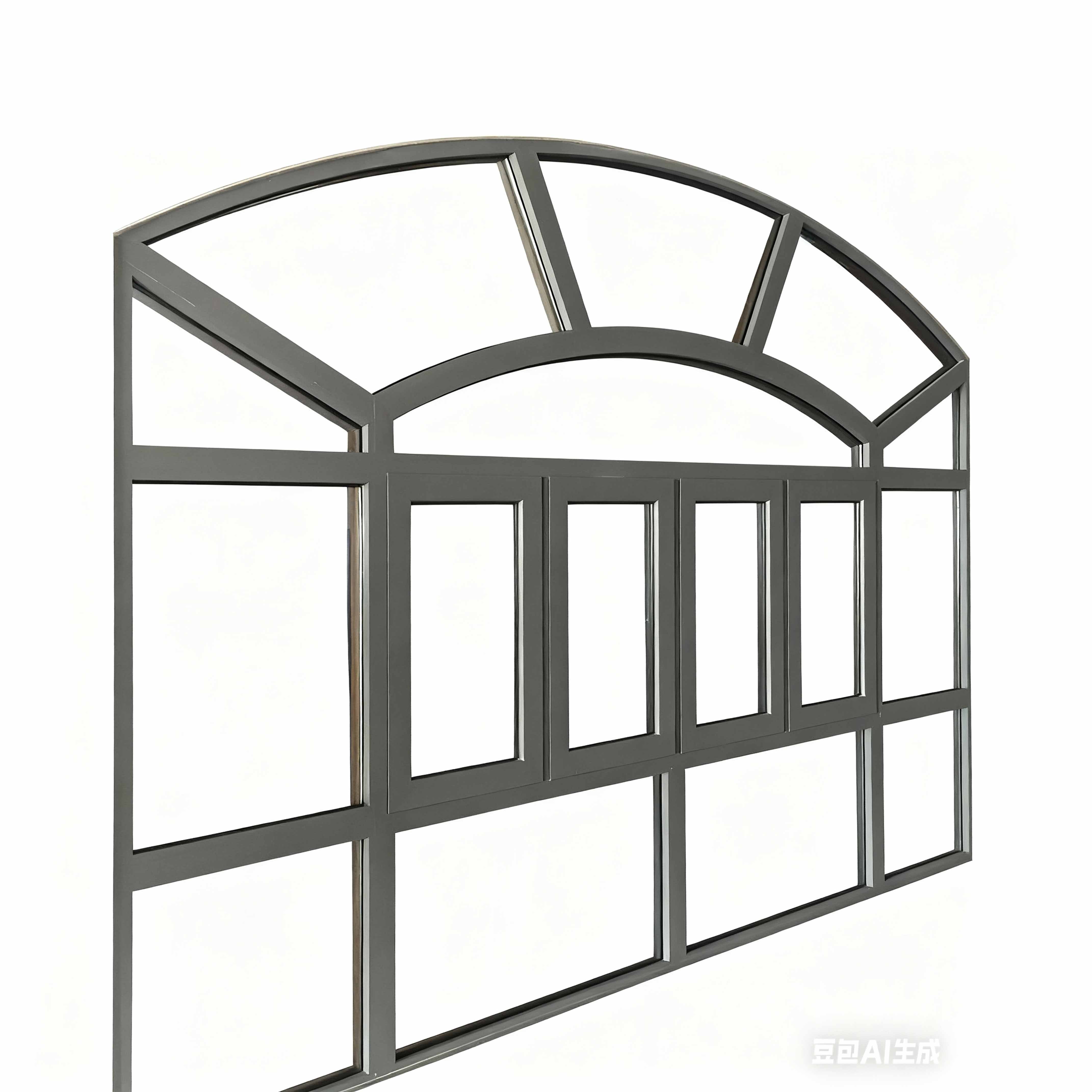 Aluminum Double Glazed Arch Doors Windows