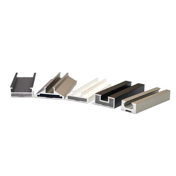 80 Series Aluminum Sliding Window Frame Double Track With Mosquito Screen Profile