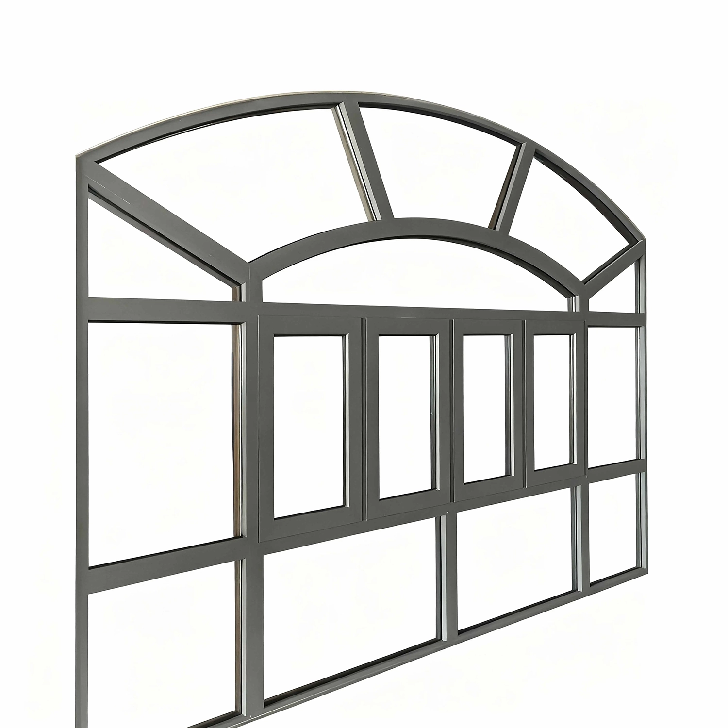 Aluminum Double Glazed Arch Doors Windows