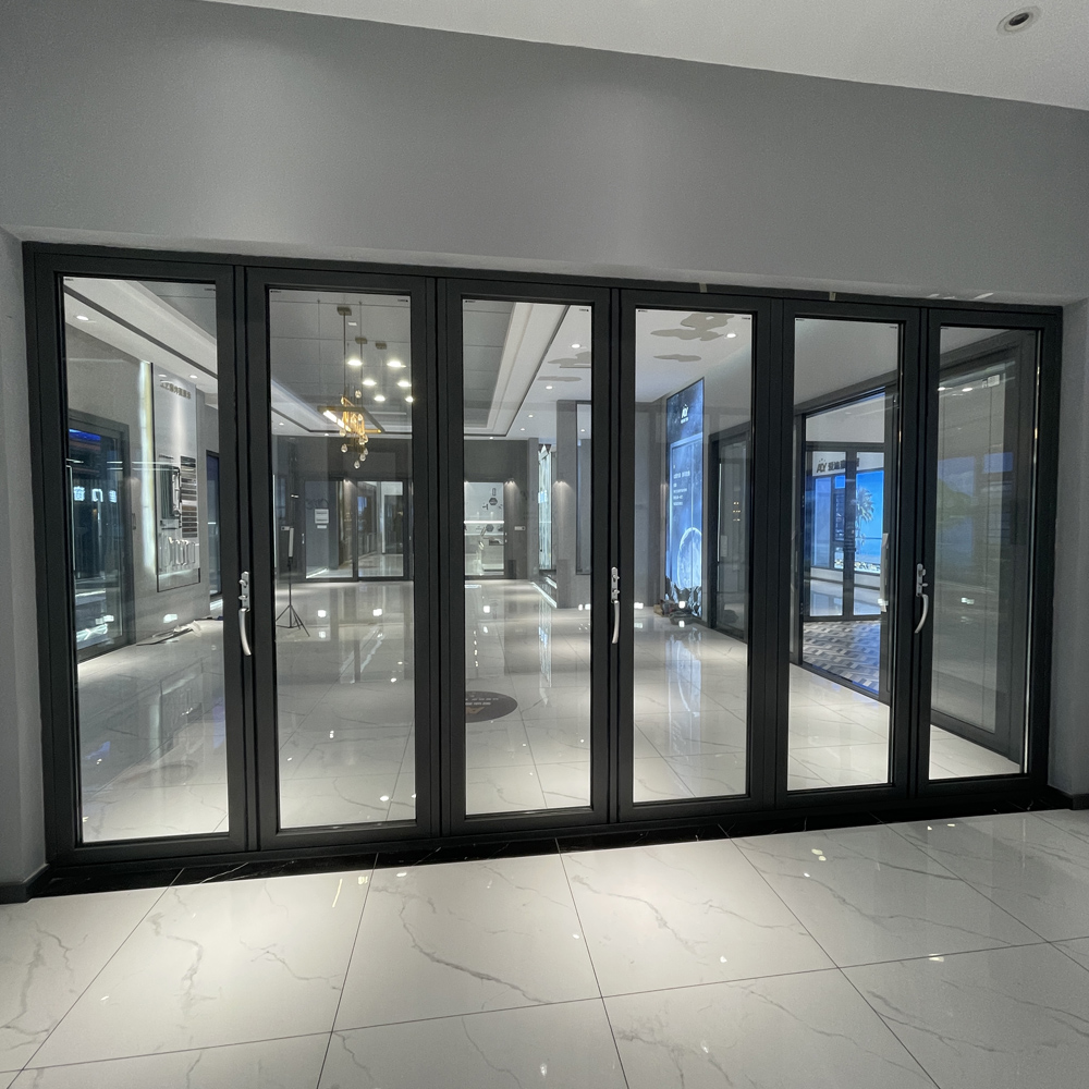 Heavy Duty Aluminum Bifold Exterior Doors for Commercial and Villa Projects