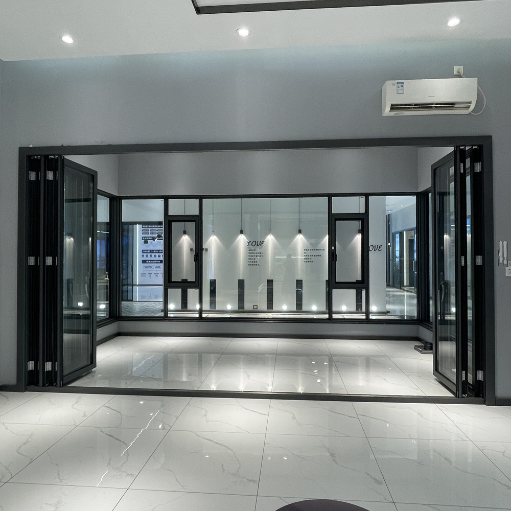 Heavy Duty Aluminum Bifold Exterior Doors for Commercial and Villa Projects