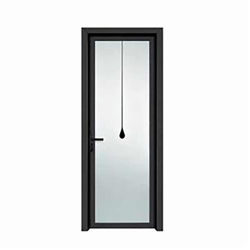 Semi-panel Aluminium Frame Grill 8mm Glass Swing Door