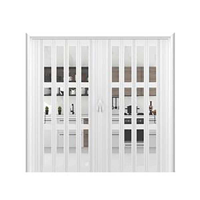 Patio PVC Soundproof Insulated Bi Folding Glass Door