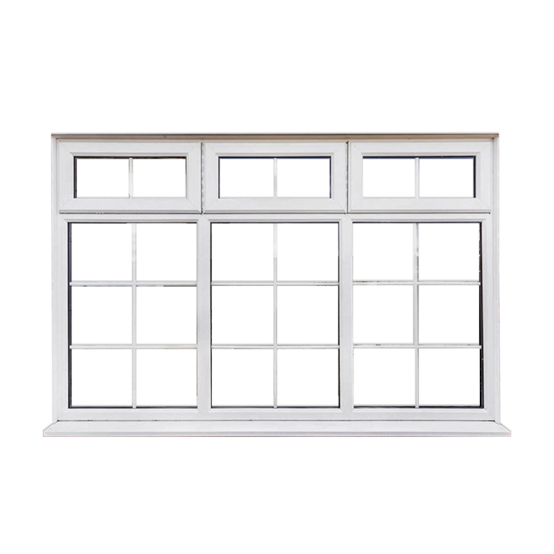 House PVC Profile Double Glass Top Hung Awning Windows