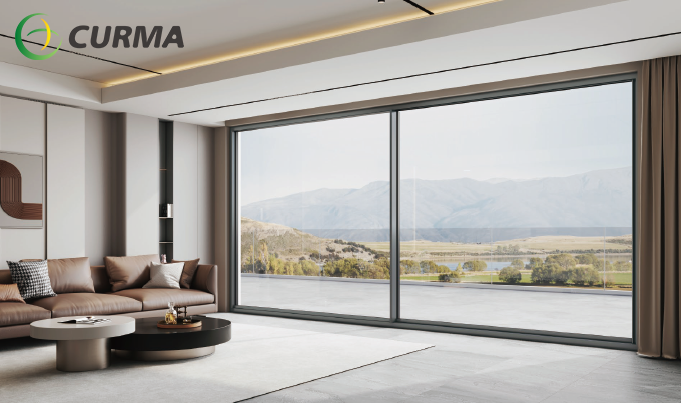 minimalist sliding glass door