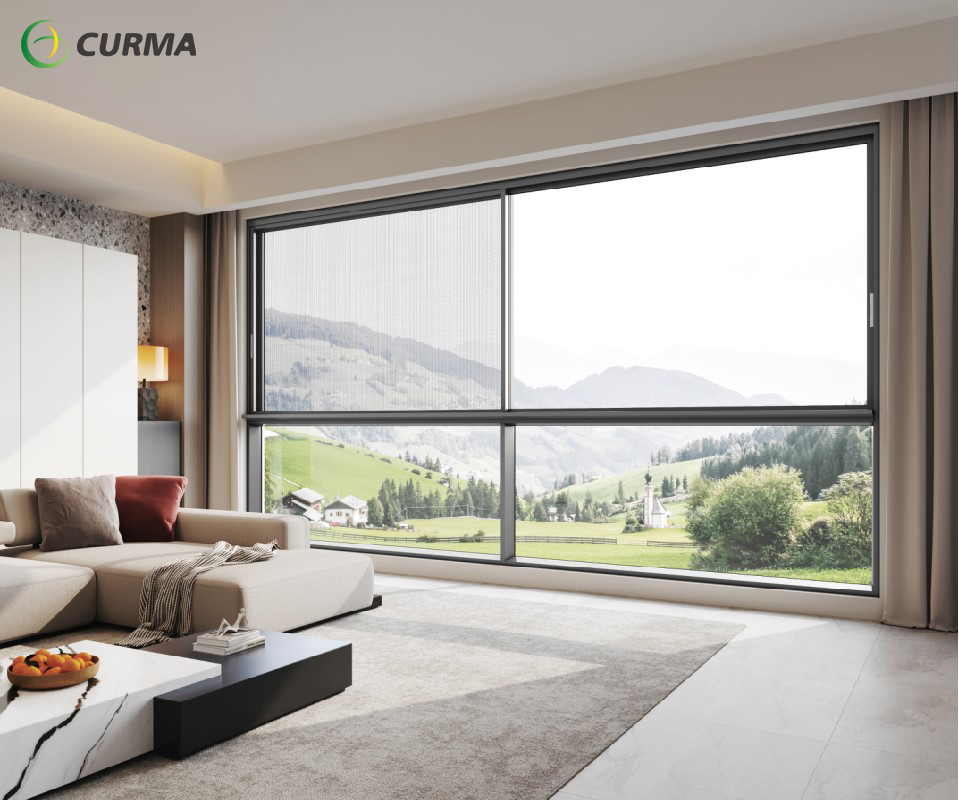 sliding door with remote blinds