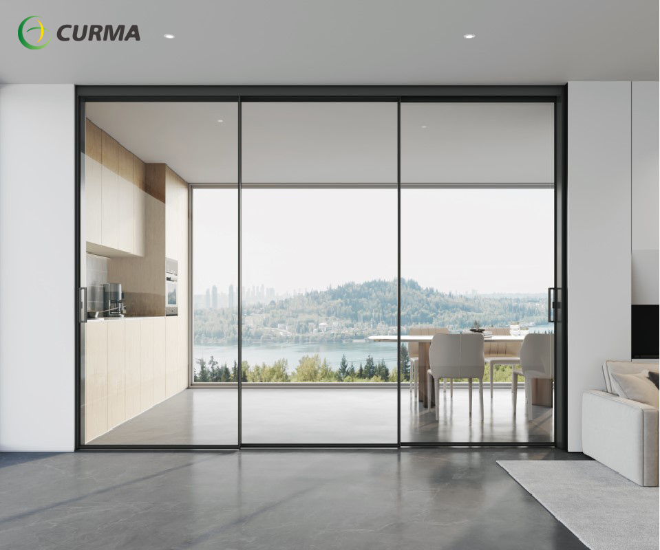 minimalist sliding glass door