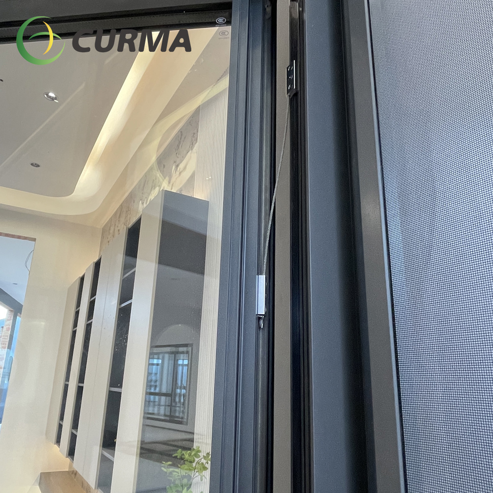 Ultra-slim profile casement window with hidden flush handle design