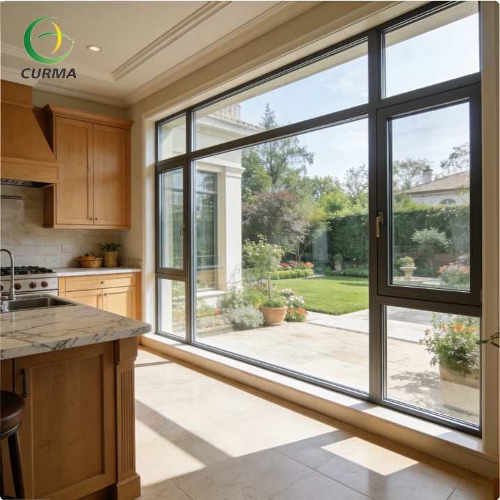 slim casement windows with insect screen
