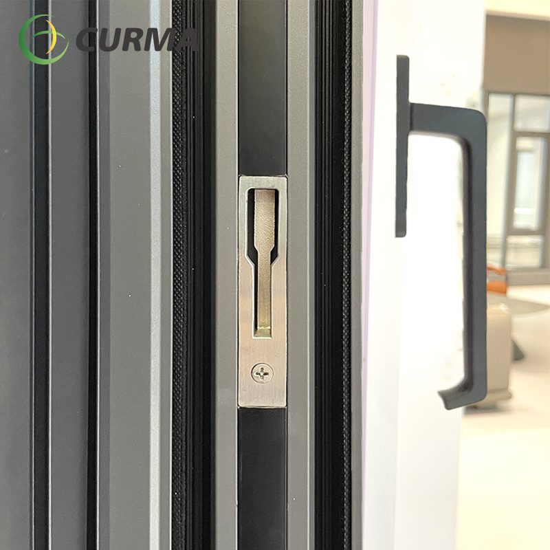 Child-safe large lift and slide door