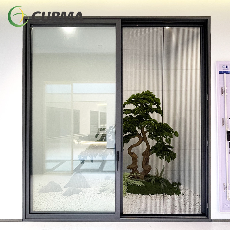 Child-safe large lift and slide door