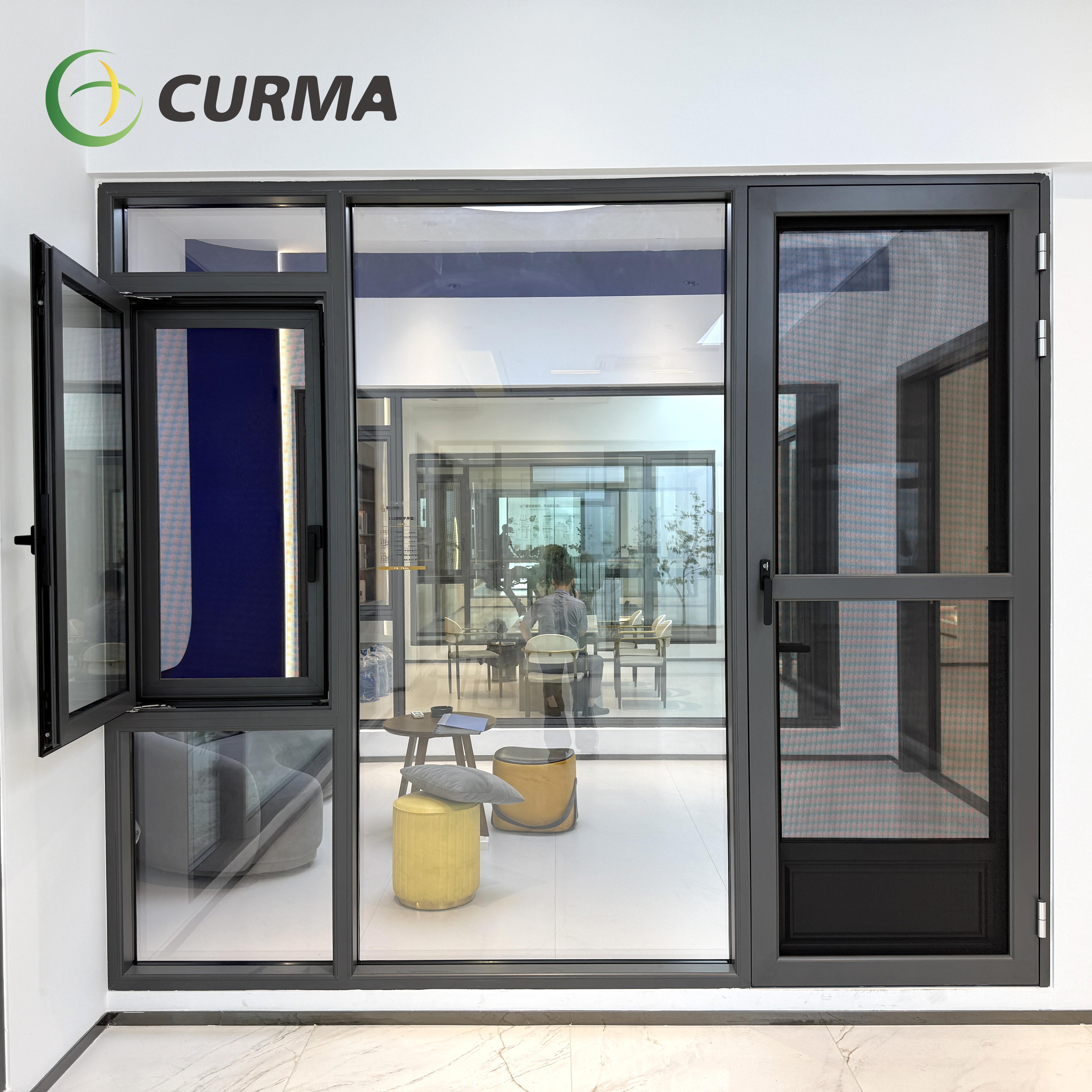 Double glazed casement windows for thermal insulation