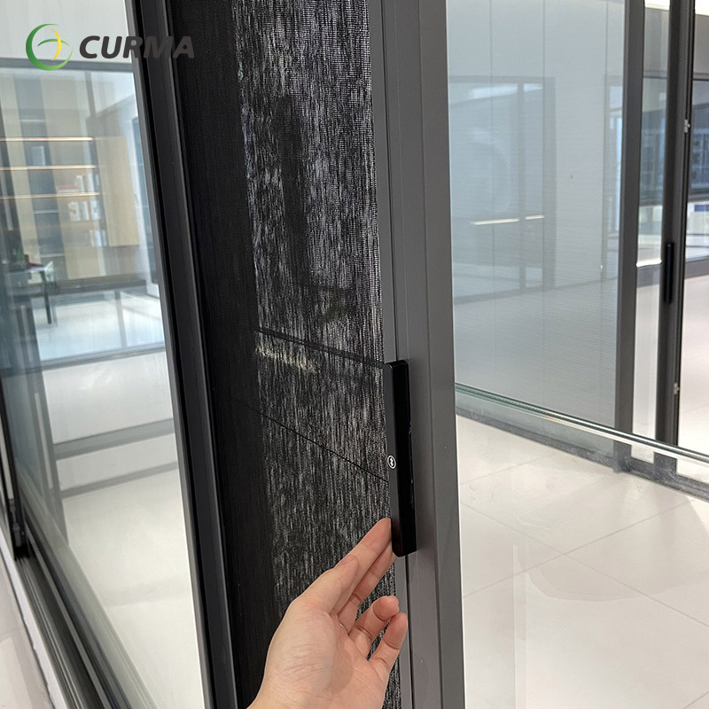 Large glass sliding window for view