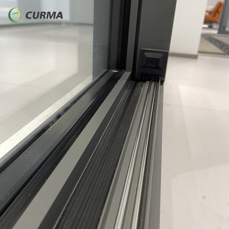 Large glass sliding window for view