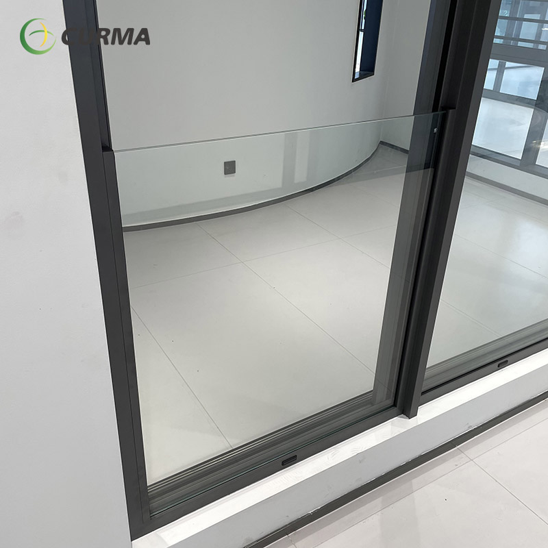 Large glass sliding window for view