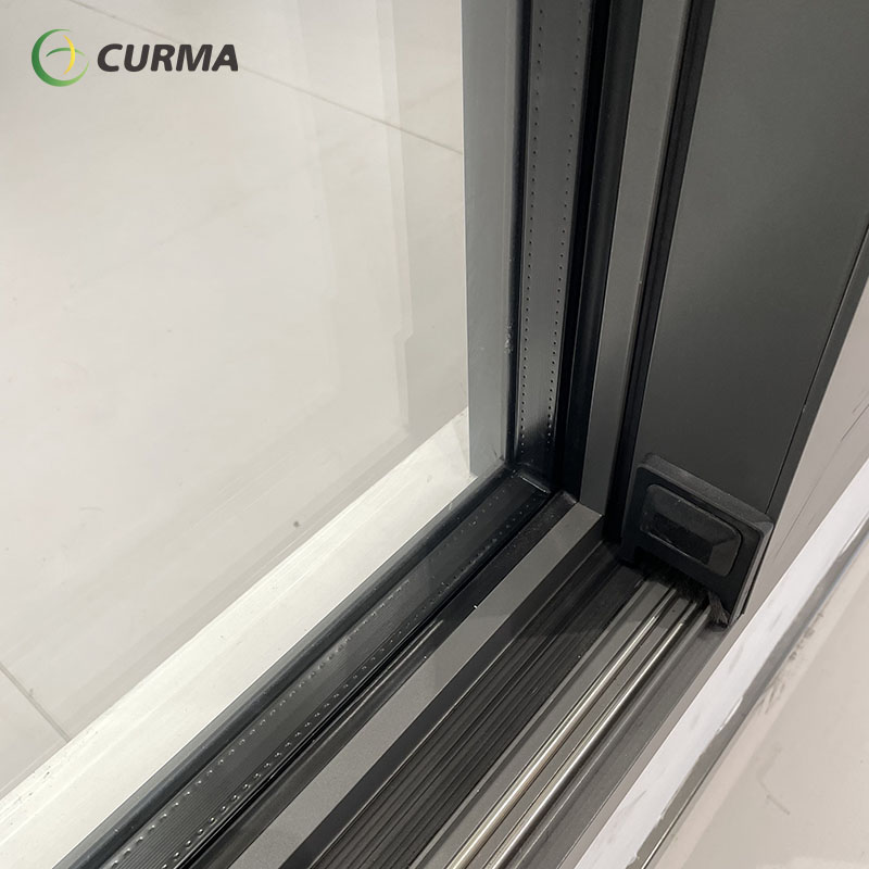 Large glass sliding window for view